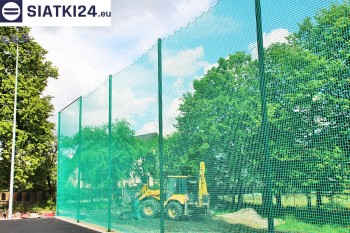 Siatki Aleksandrów Kujawski - Zabezpieczenie za bramkami i trybun boiska piłkarskiego dla terenów Aleksandrowa Kujawskiego