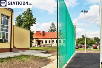 Siatki Aleksandrów Kujawski - Zielone siatki ze sznurka na ogrodzeniu boiska orlika dla terenów Aleksandrowa Kujawskiego